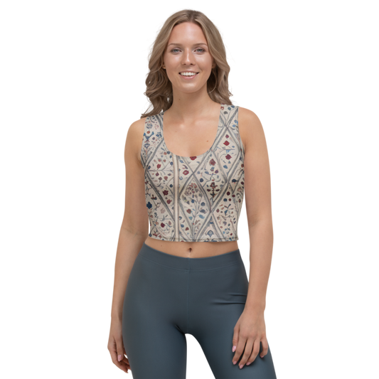 Crop Top: Embroidery & Parchment