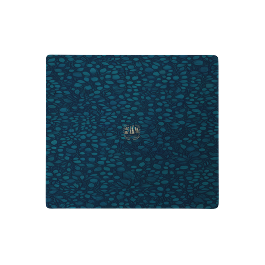 Teal Organic Diamonds Gaming Mouse Pad