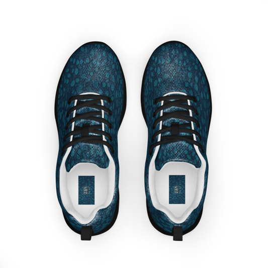 Teal Organic Diamonds Womens Athletic Shoes