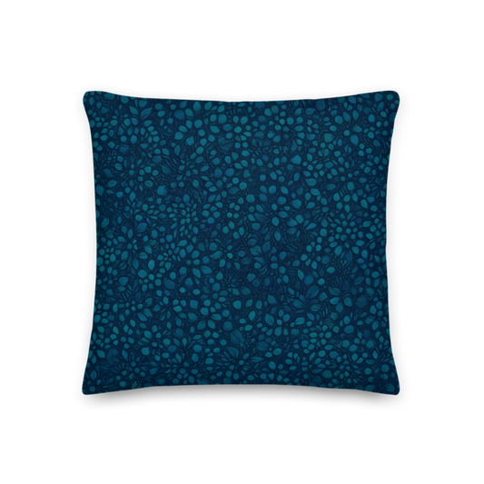 Teal Organic Diamonds Premium Pillow