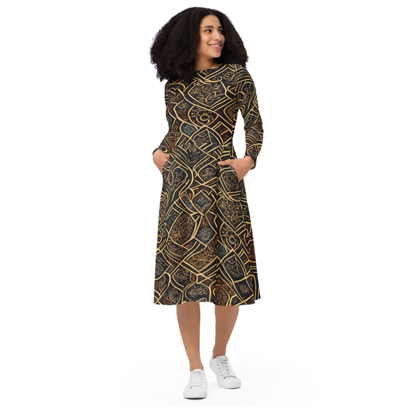 Bunny & Red Midi Dress