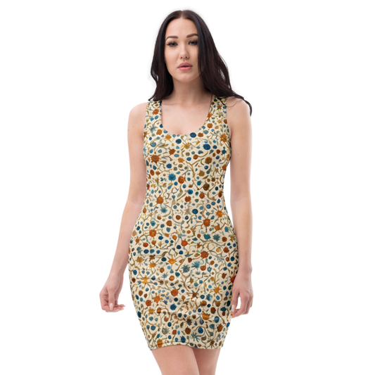 Bodycon Dress: Watercolor & Parchment