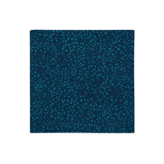 Teal Organic Diamonds Premium Pillow Case