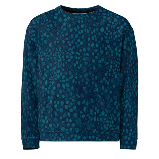 Teal Organic Diamonds Sweatshirt