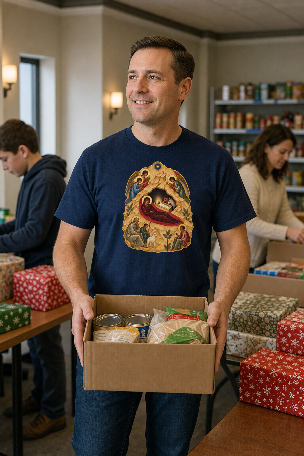the-nativity-of-the-lord-tee lifestyle · Navy · bnr-card:mens-clothing