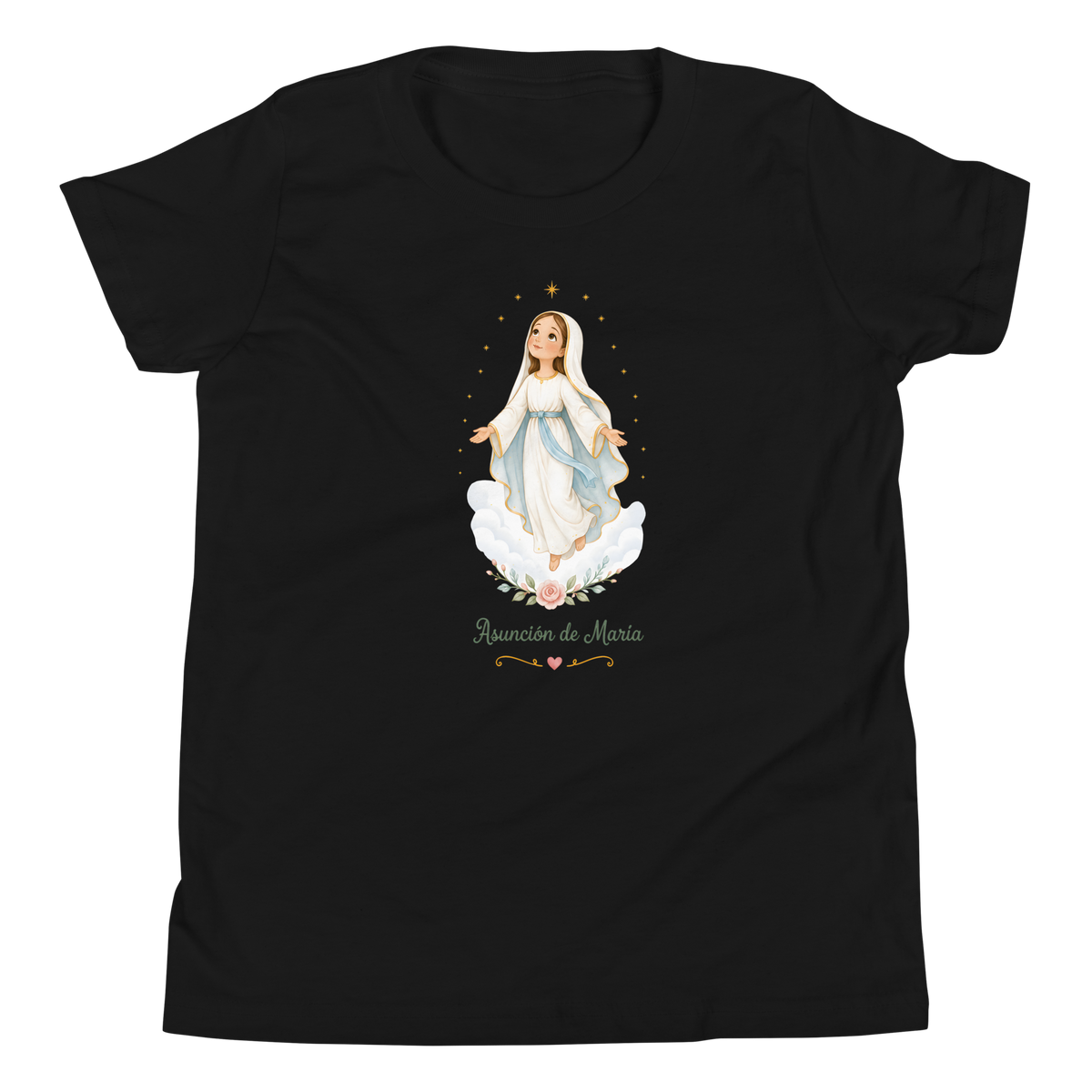 Asunción de María Girls — Printful flat · Black