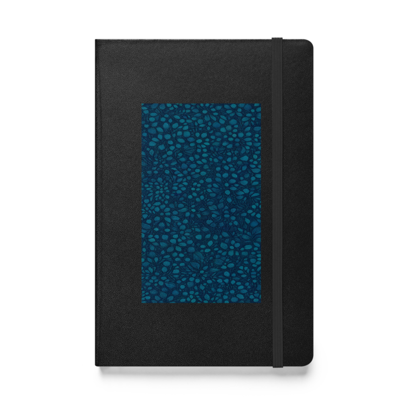 Teal Organic Diamonds Hardcover Journal Matte