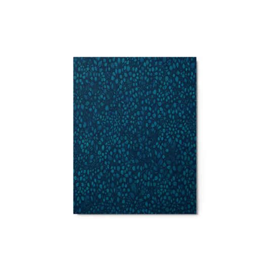 Teal Organic Diamonds Glossy Metal Print