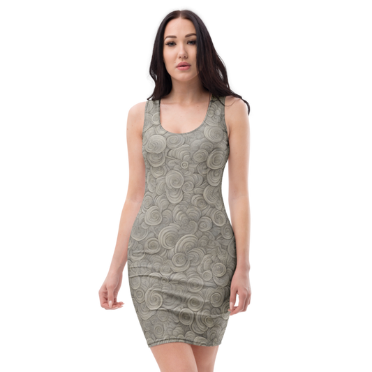 Bodycon Dress: Cloud & Ripple