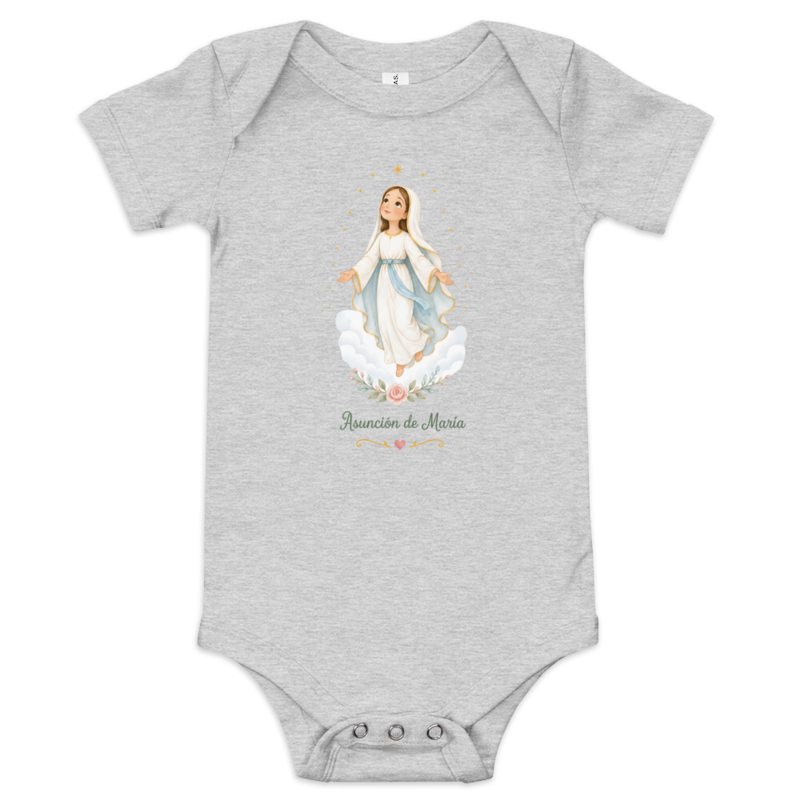 Asunción de María Baby — Printful flat · Athletic Heather