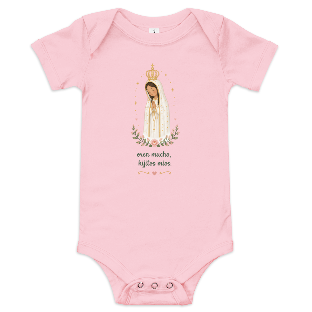 Oren Mucho Fátima Baby — Printful flat · Pink