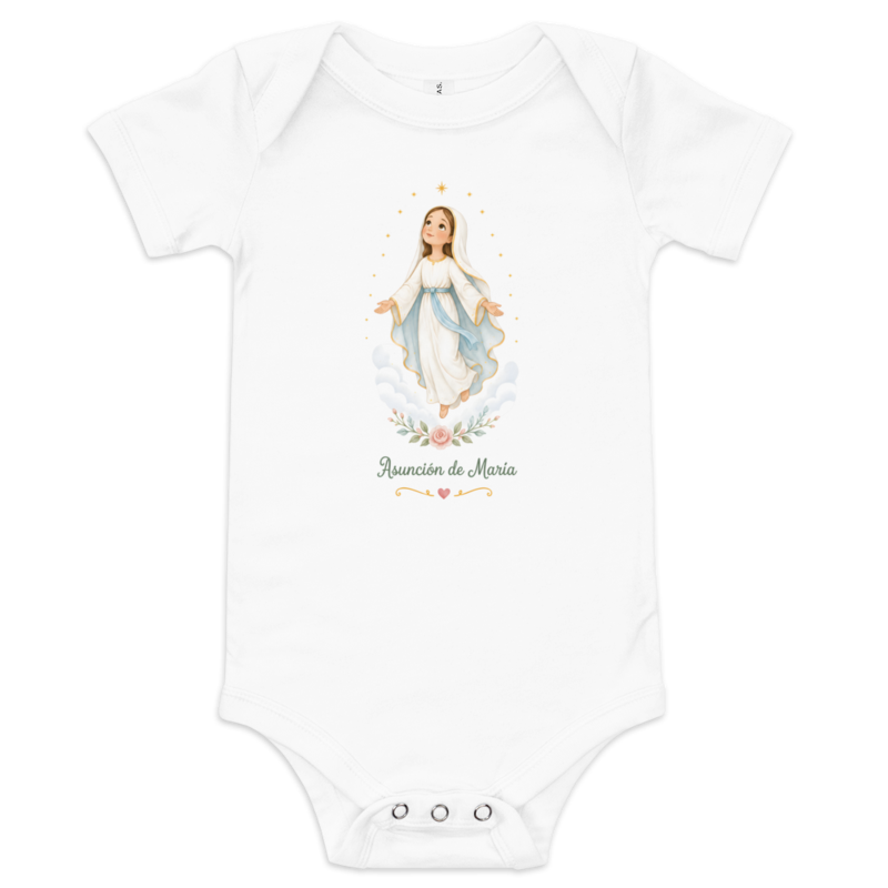 Asunción de María Baby — Printful flat · White