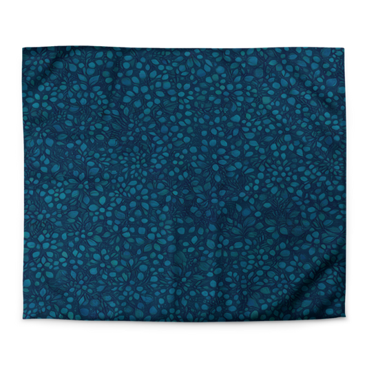 Teal Organic Diamonds Microfiber Duvet Cover