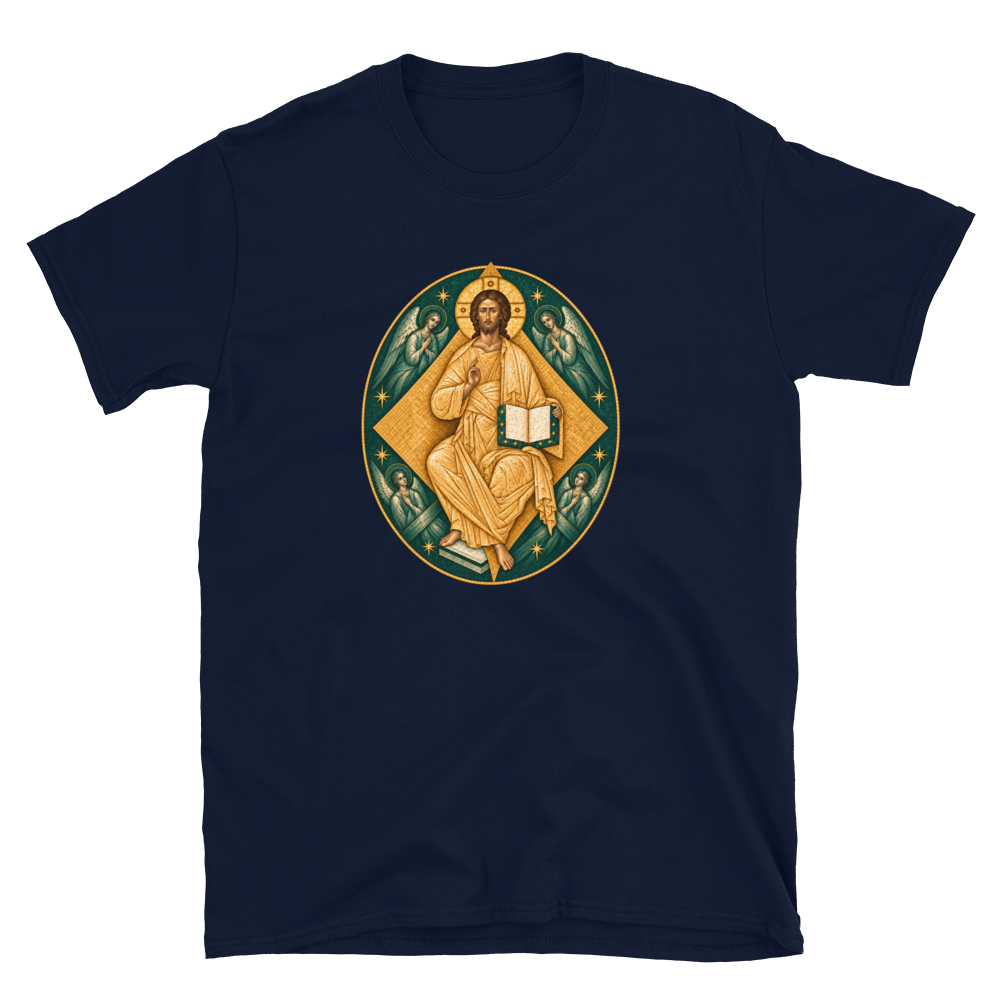 christ-in-majesty-tee Softstyle Flat · Navy