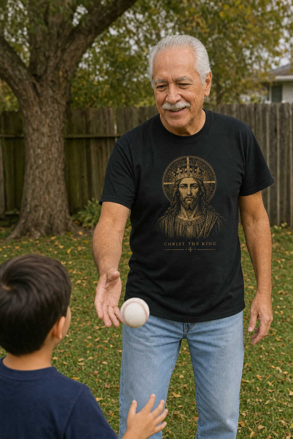 christ-the-king-t-shirt lifestyle · Black