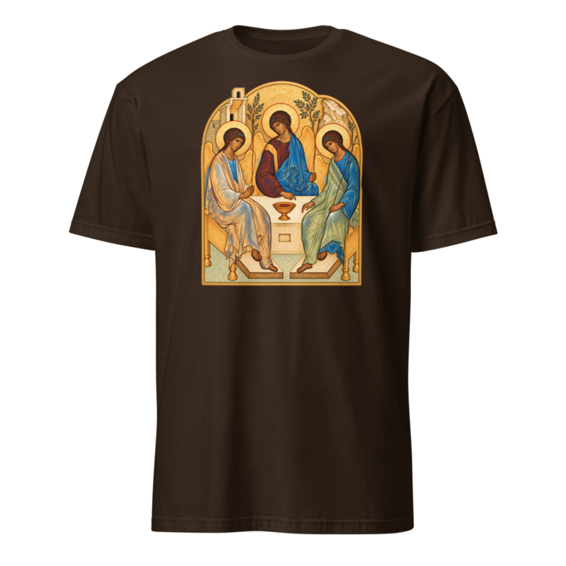the-holy-trinity-tee Softstyle Flat · Dark Chocolate