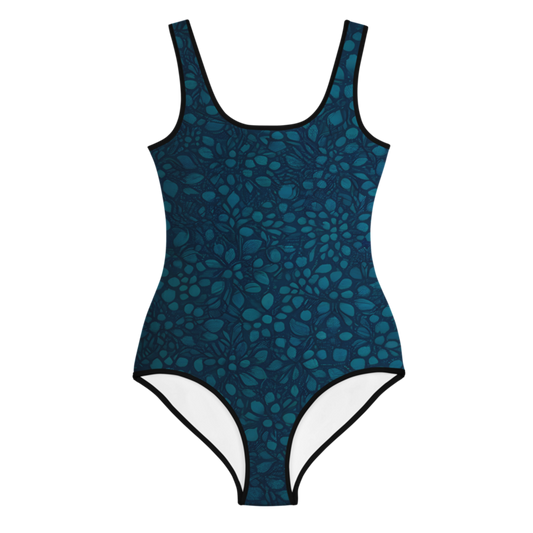 Teal Organic Diamonds Youth Swimsuit