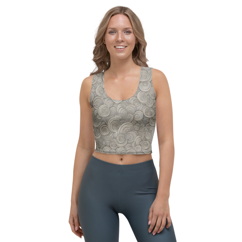 Crop Top: Cloud & Ripple