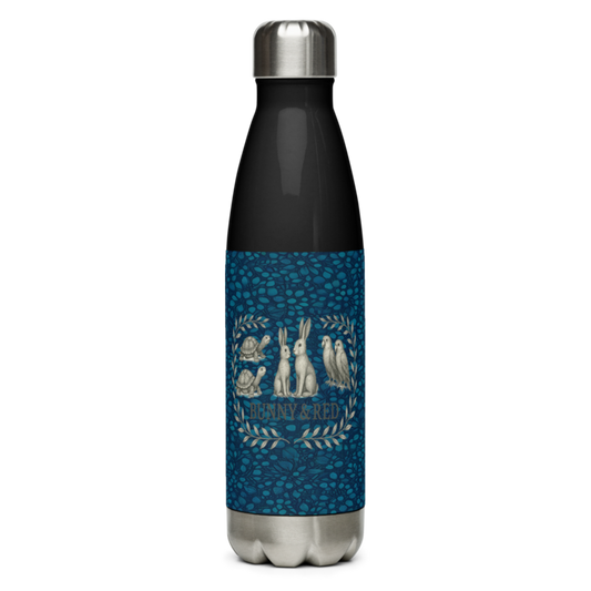 Teal Organic Diamonds Stainless Steel Water Bottle