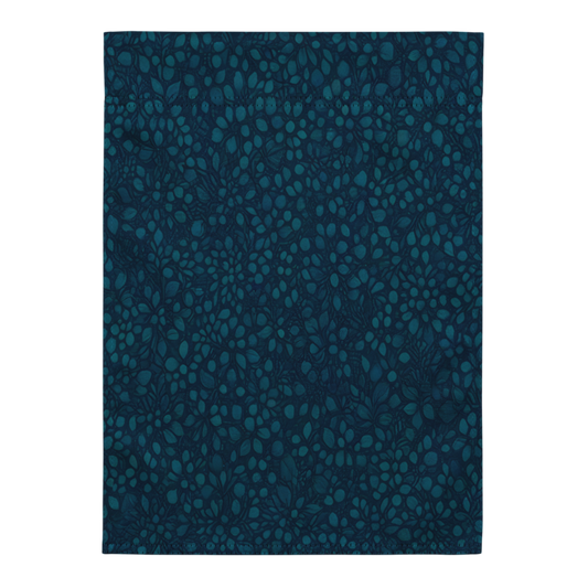 Teal Organic Diamonds Garden Flag
