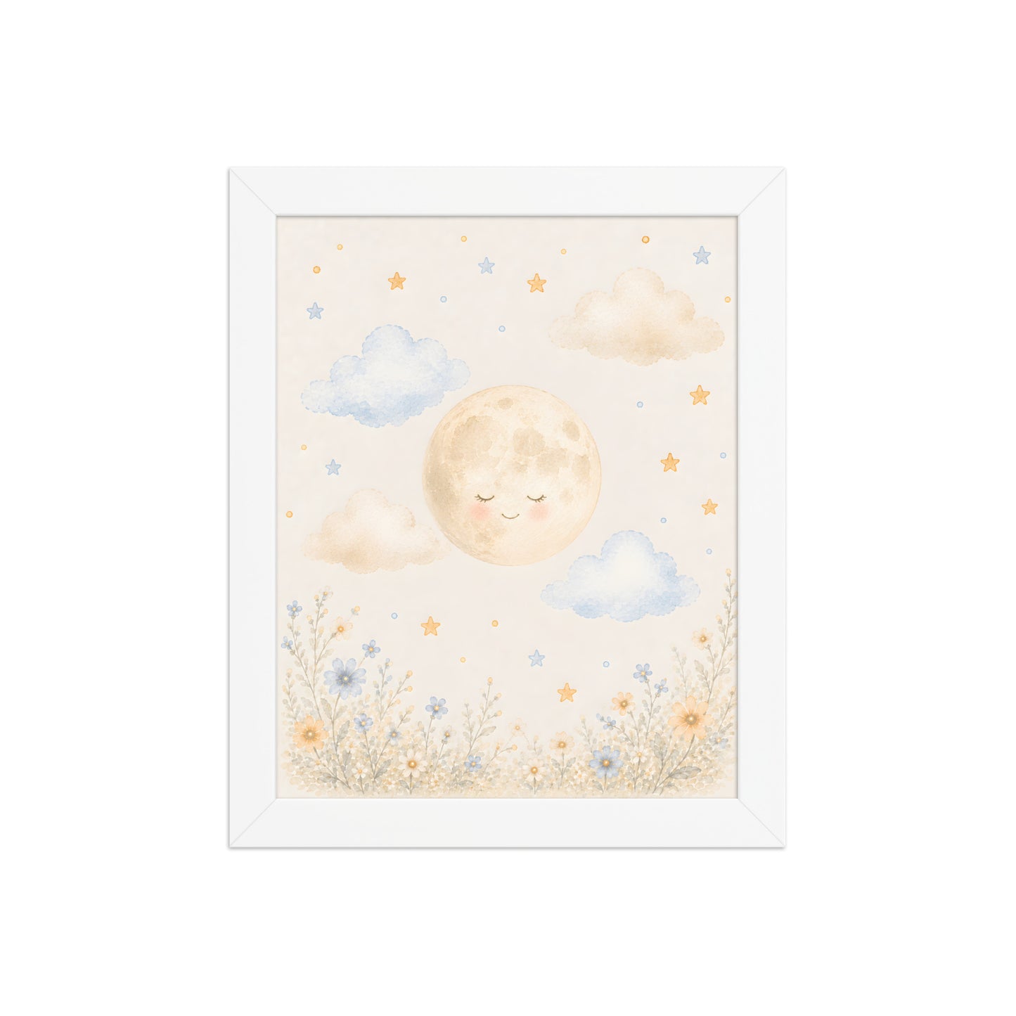 Sweet Dreams Moon — Nursery Framed Wall Art