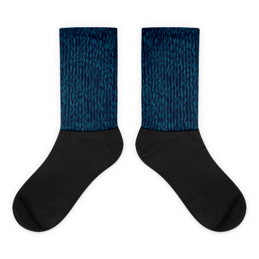 Teal Organic Diamonds Sublimation Socks