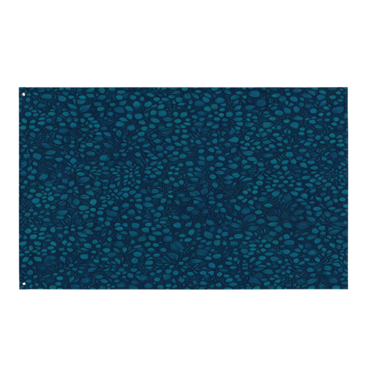 Teal Organic Diamonds Flag