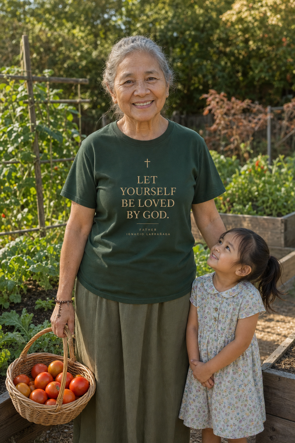 father-ignacio-t-shirt lifestyle · Forest Green