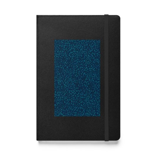 Teal Organic Diamonds Hardcover Bound Notebook