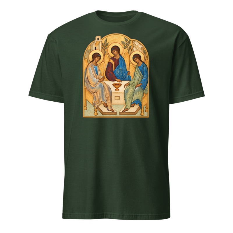 the-holy-trinity-tee Softstyle Flat · Forest Green