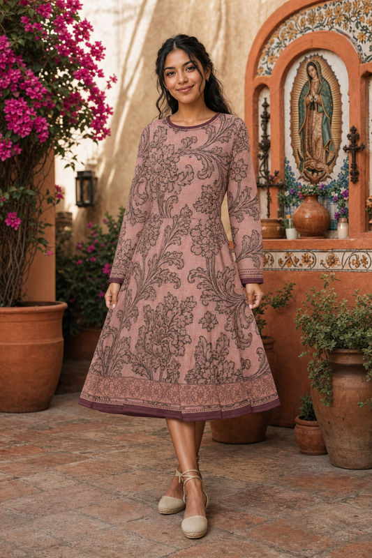 Guadalupe Rose Midi Dress