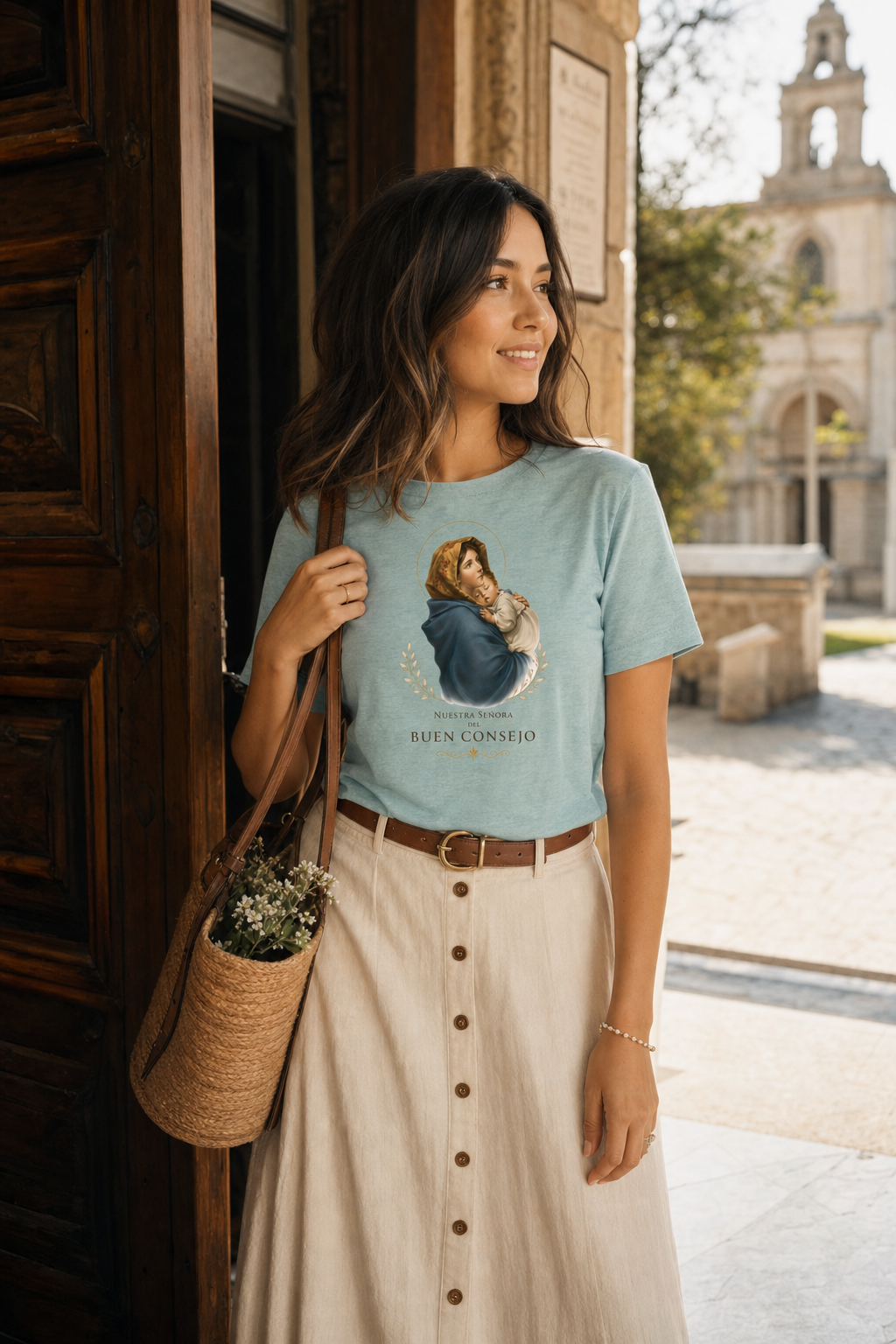 BC 3001 lifestyle · Heather Prism Dusty Blue