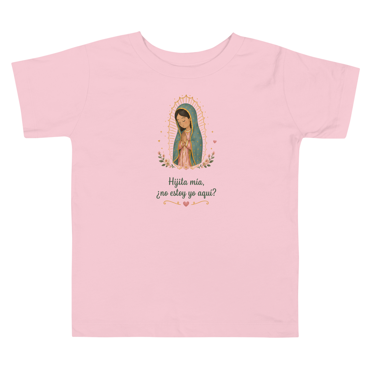 Hijita Mía Guadalupe Toddler — Printful flat · Pink