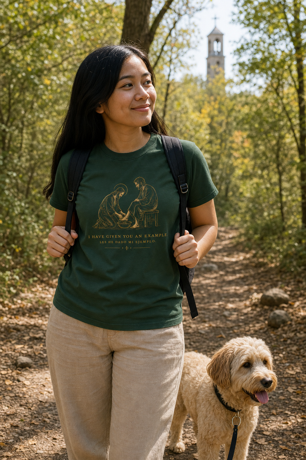 i-have-given-you-an-example-t-shirt lifestyle · Forest Green