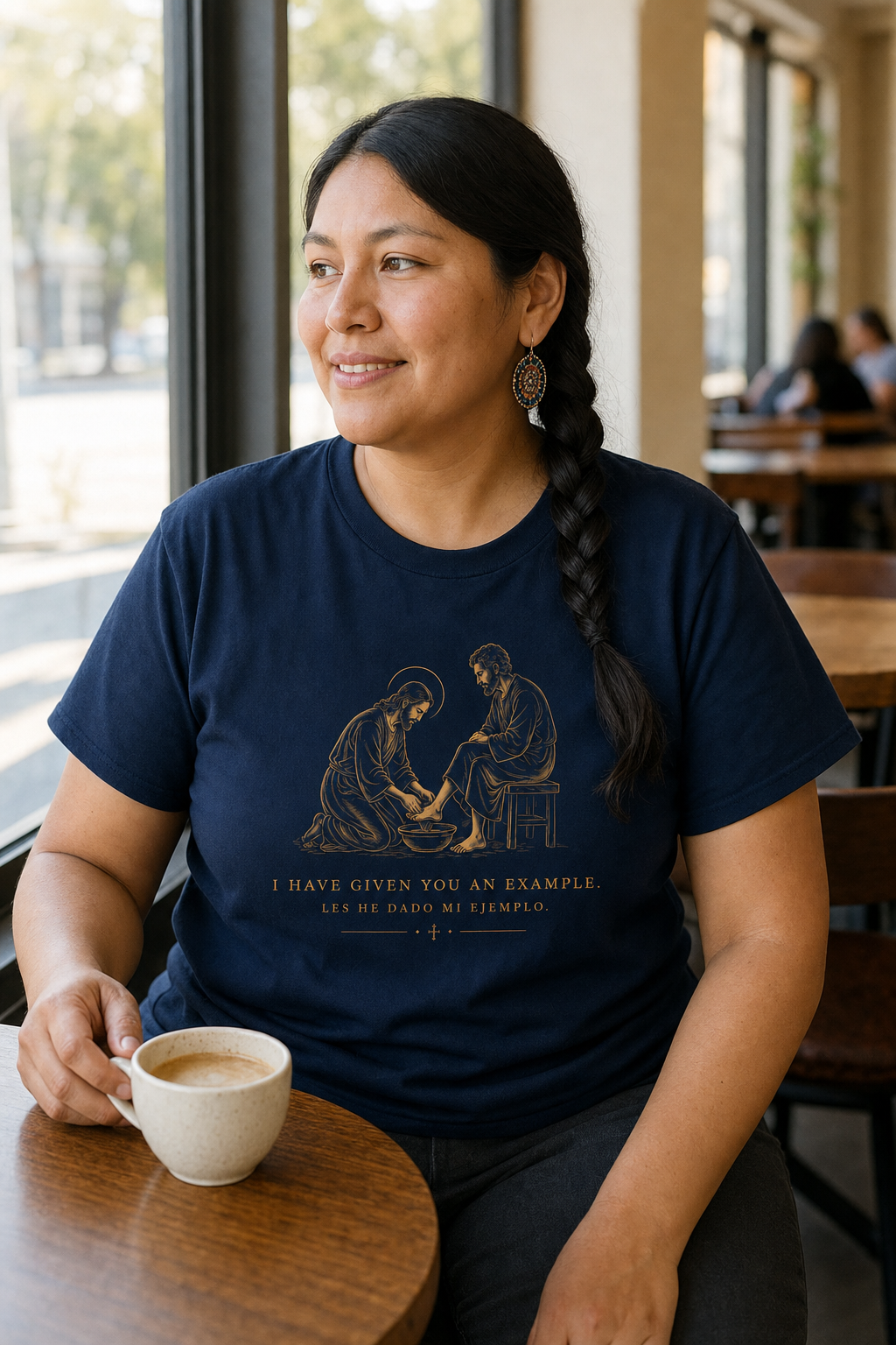 i-have-given-you-an-example-t-shirt lifestyle · Navy