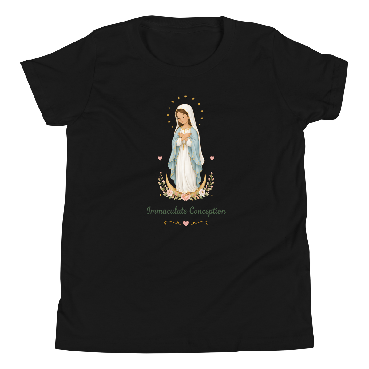 Immaculate Conception Girls — Printful flat · Black