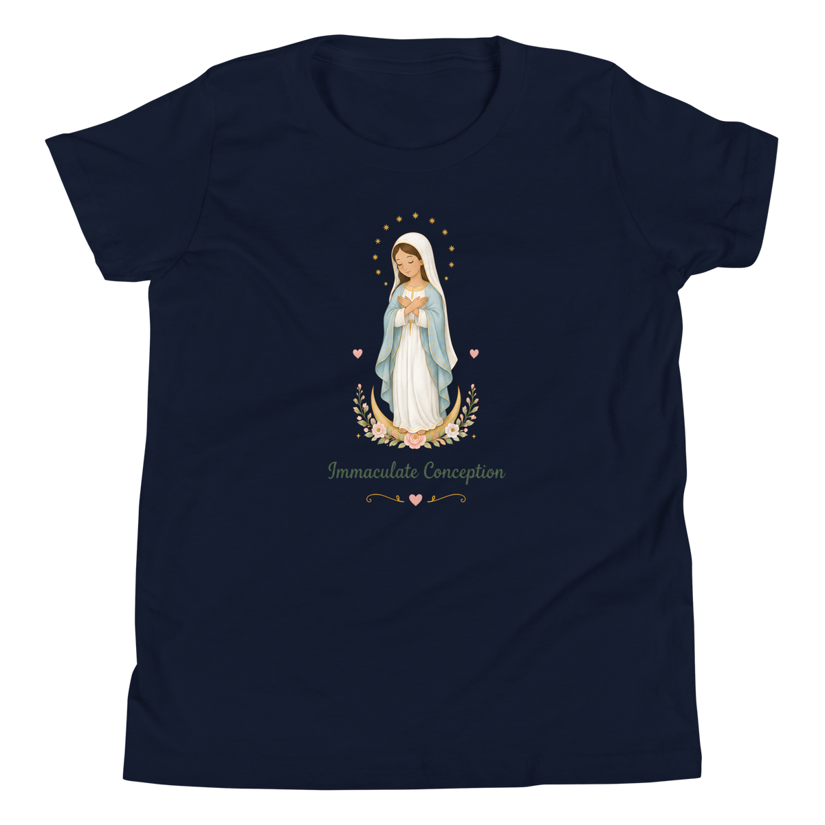Immaculate Conception Girls — Printful flat · Navy