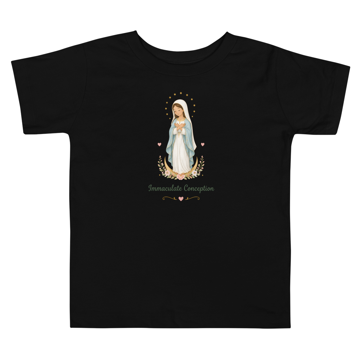 Immaculate Conception Toddler — Printful flat · Black