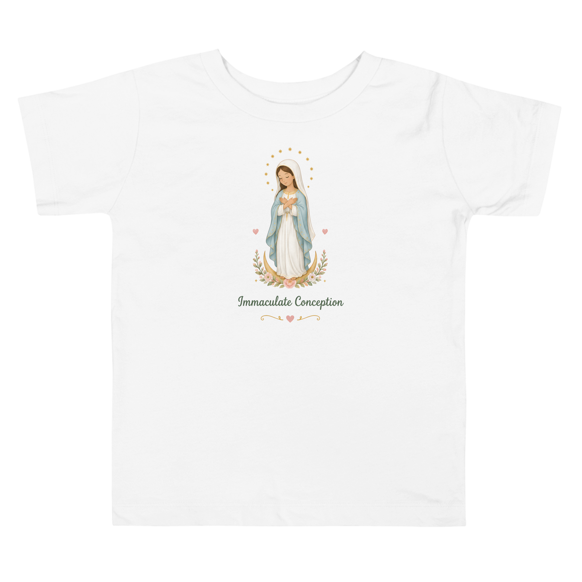 Immaculate Conception Toddler — Printful flat · White