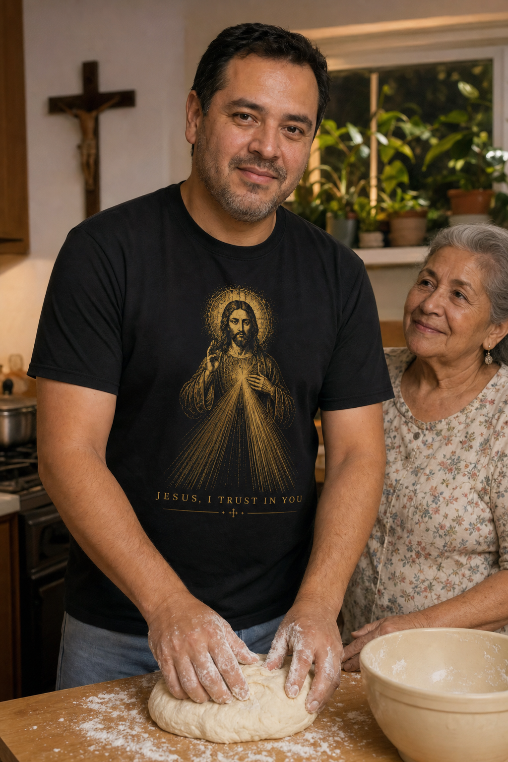 jesus-i-trust-in-you-t-shirt lifestyle · Black