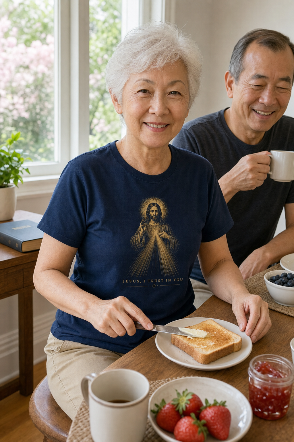 jesus-i-trust-in-you-t-shirt lifestyle · Navy