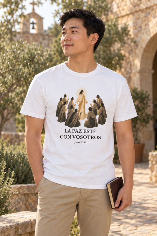 la-paz-este-con-vosotros-tee lifestyle · White · bnr-card:mens-clothing