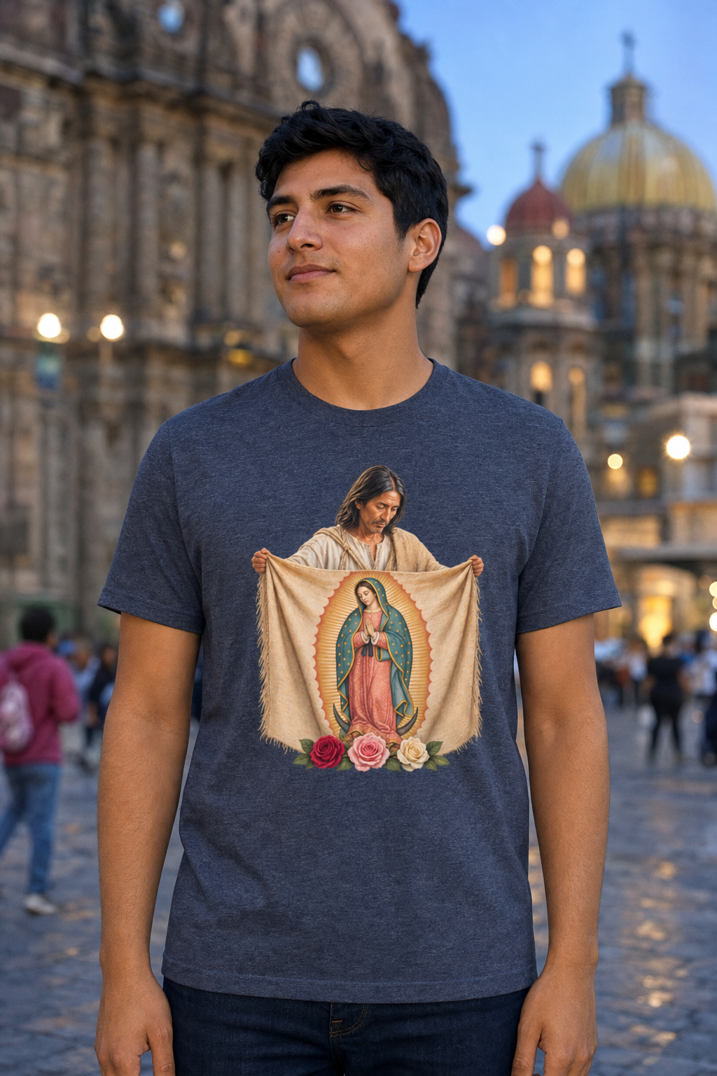 st-juan-diego-tee lifestyle · Heather Navy · bnr-card:mens-clothing