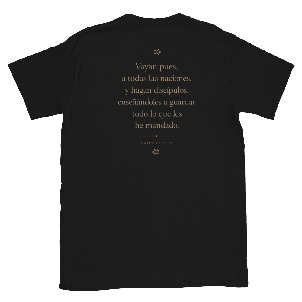 Mateo 28 Gold Tee — back · Black
