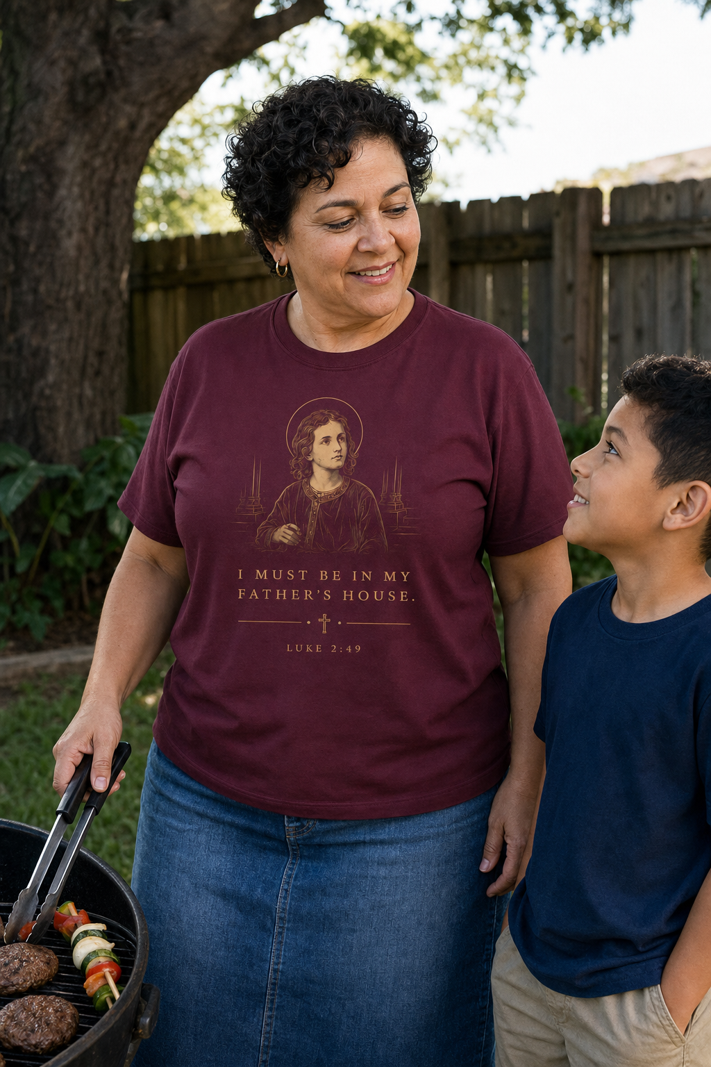 my-father-s-house-t-shirt lifestyle · Maroon