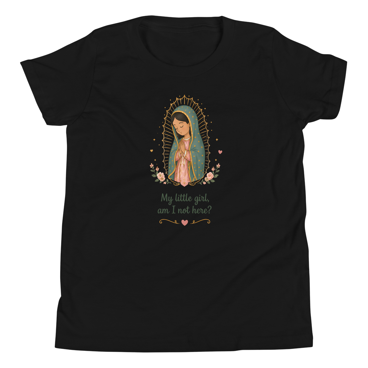 My Little Girl Guadalupe Girls — Printful flat · Black