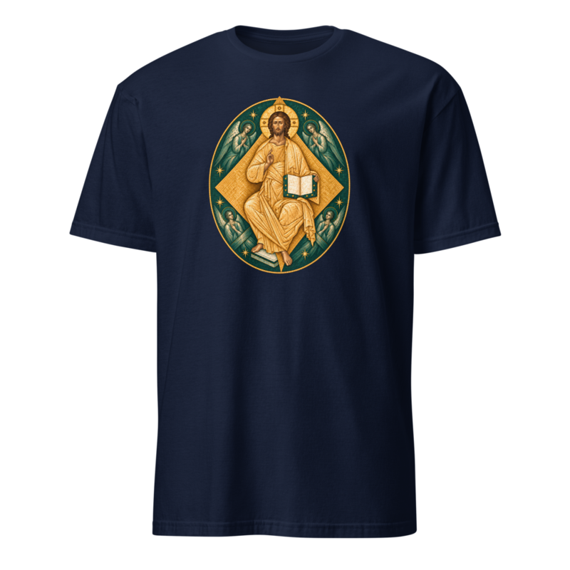 christ-in-majesty-tee Softstyle Flat · Navy