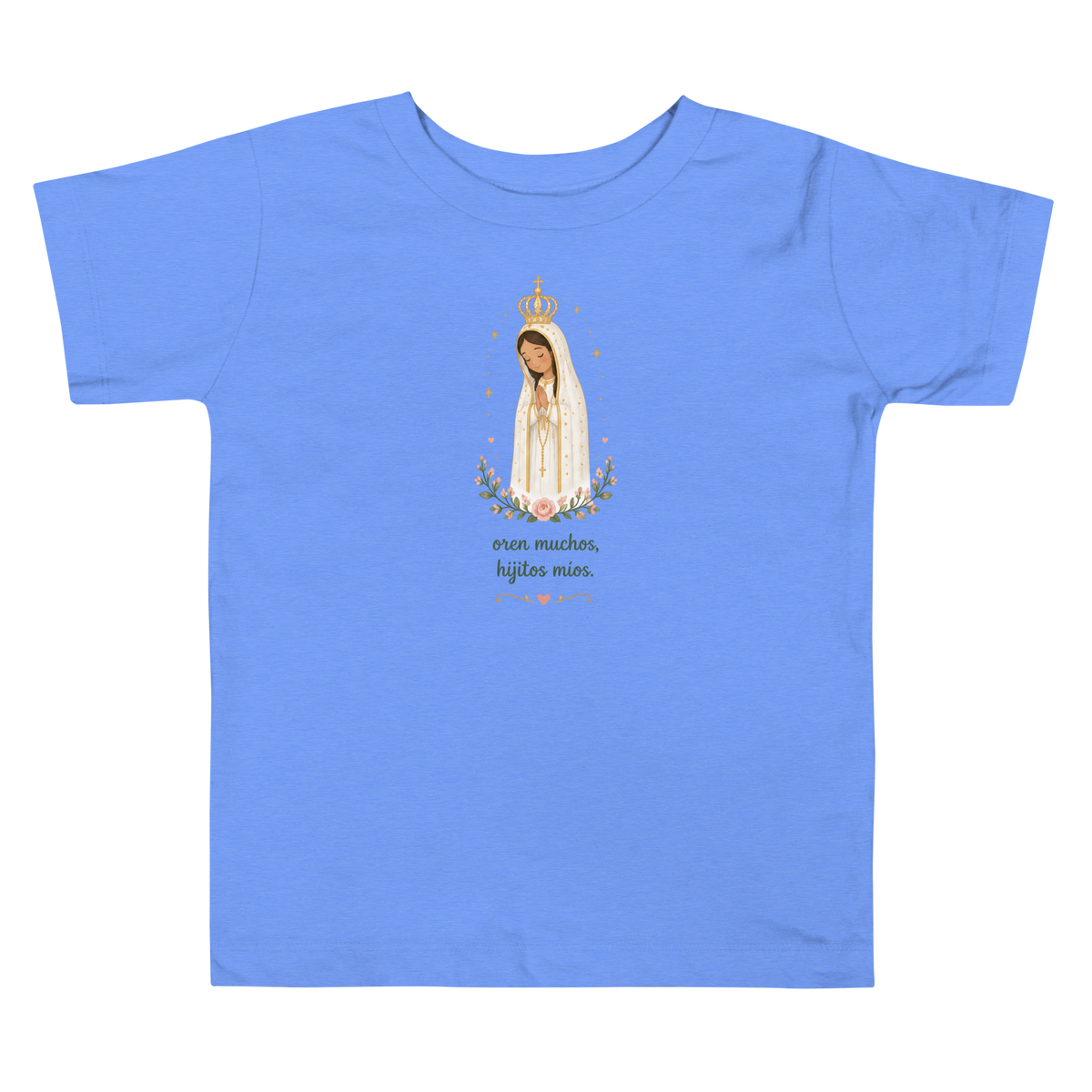 Oren Muchos Fátima Toddler — Printful flat · Heather Columbia Blue