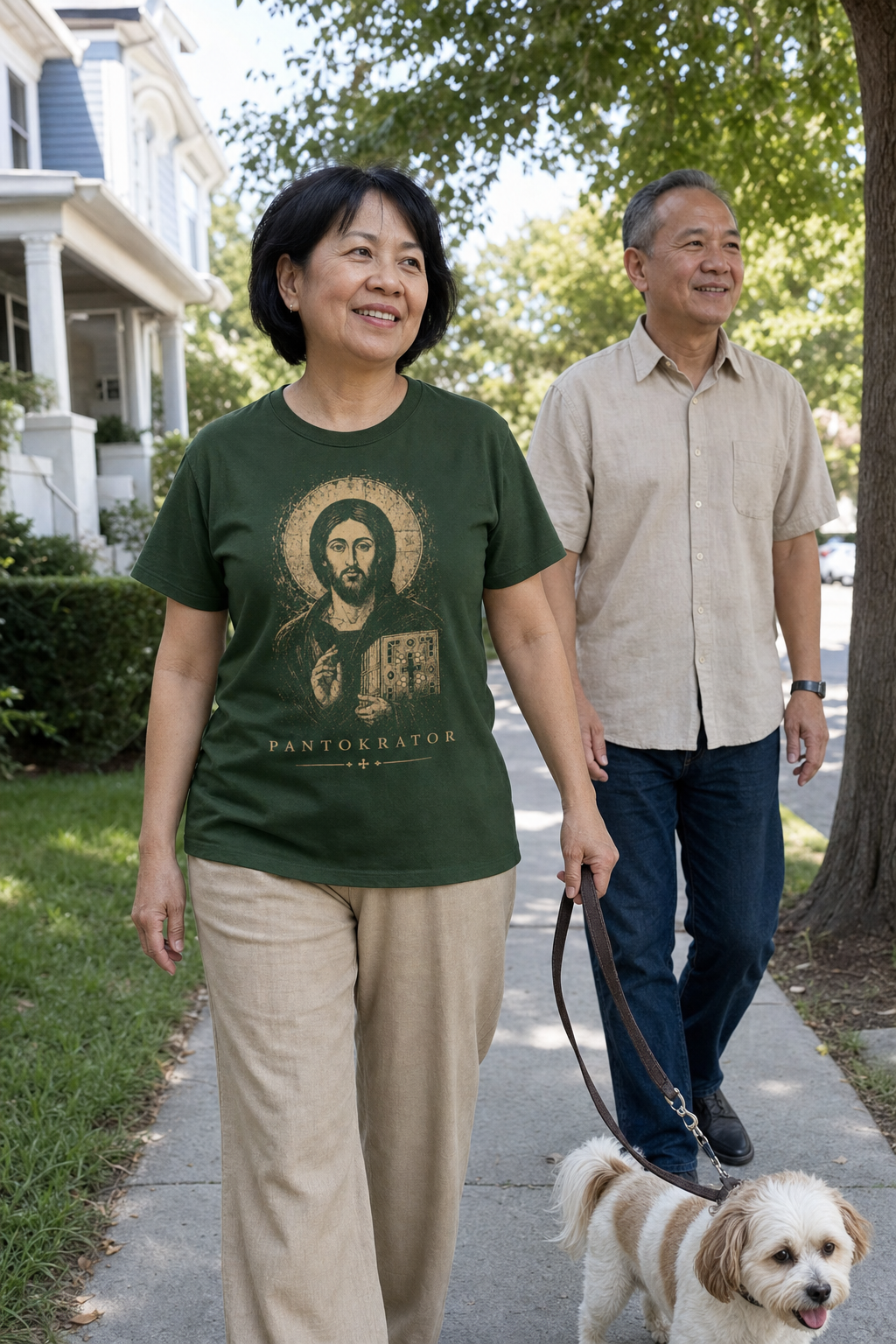 pantokrator-t-shirt lifestyle · Forest Green