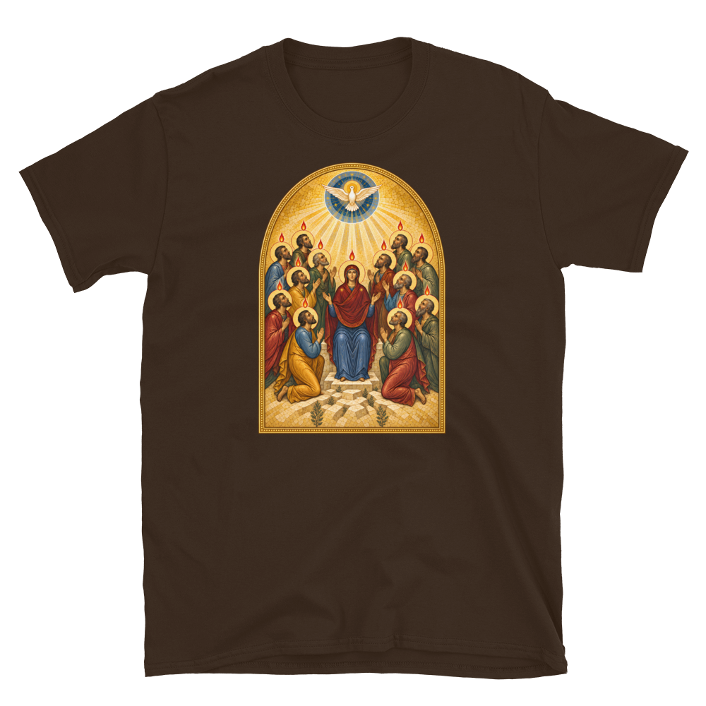 pentecost-tee Softstyle Flat · Dark Chocolate